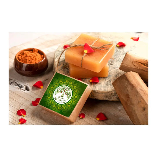 Ayurkriti - Handmade Manjista Chandan Soap 100 g - my-ayurvedic