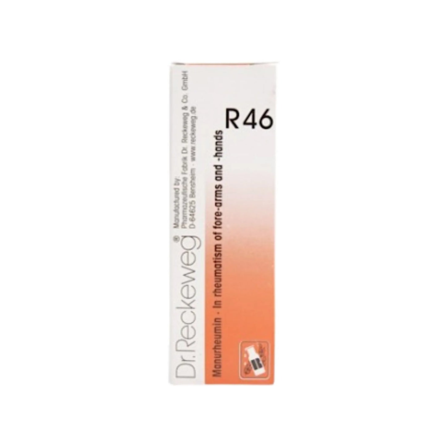 Dr. Reckeweg Germany R46 Manurheumin Rheumatism Drops 22 ml – homeopathic drops for rheumatism and joint pain relief