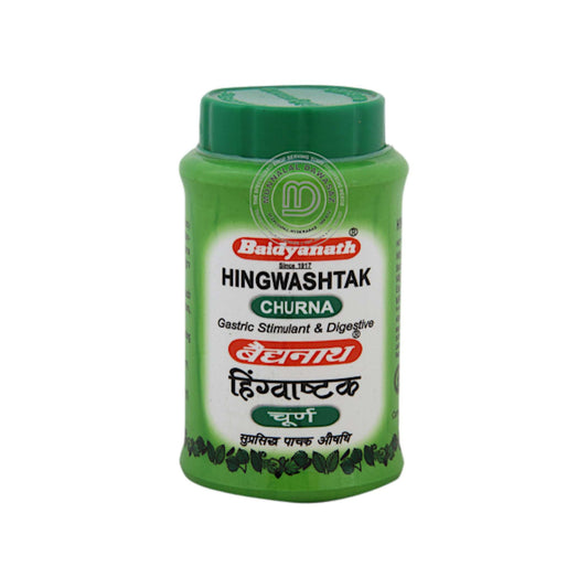 Image: Baidyanath Hingwashtak Churna Powder 60 g: Ayurvedic herbal powder for digestive wellness.