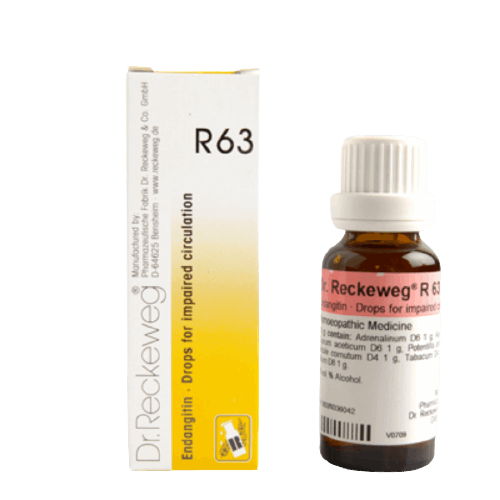 Image: Dr. Reckeweg R63 - Endangitin Drops for Impaired Circulation 22 ml