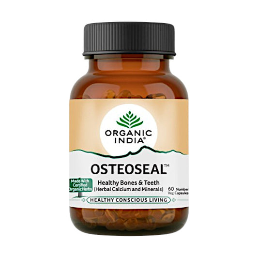 Image: Organic India Osteoseal 60 Capsules: Strengthens bones, and supports cartilage regeneration. 