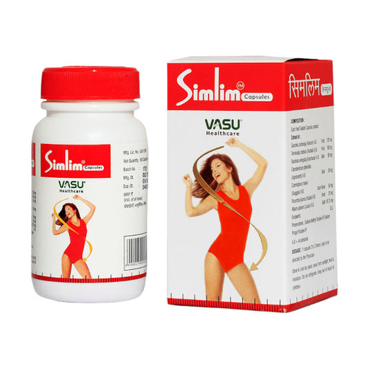 Image: Vasu Healthcare Simlim 60 Capsules: Natural Support for Weight Loss.