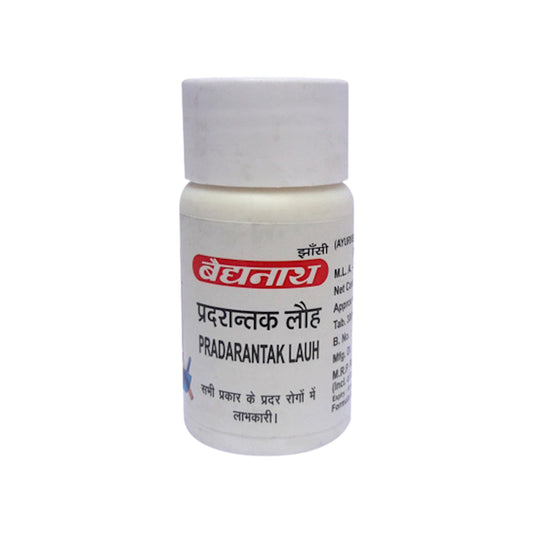 Baidyanath - Pradarantak Lauh 40 Tablets Pradarantak Lauh Tablets are used for leucorrhea associated with weakness, pain in the lower abdomen, backache, headache, and irritation. Pradarantak Lauh Tablets provide powerful relief of uncomfortable symptoms to help you feel back to your best.
