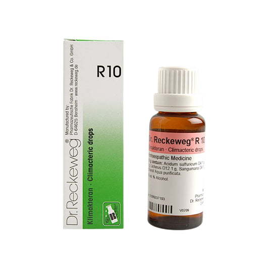 Image for a 20 ml bottle of "Dr. Reckeweg - R2 Gold Drops" - Homeopathic medicine for heart and circulation support.