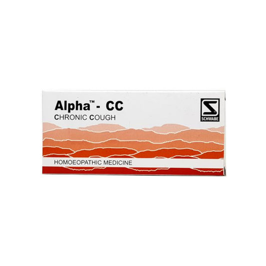 "Image: Dr. Willmar Schwabe Homeopathy - Alpha-CC 40 Tablets - Homeopathic remedy for cough and cold relief."