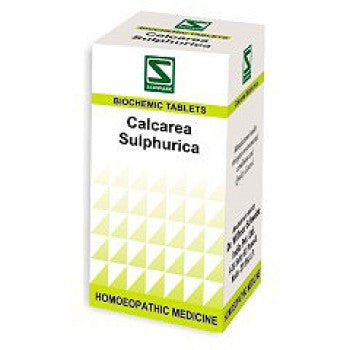 Image: Dr. Schwabe Homeopathy Calcarea Sulphurica 6x Tablets 20 g - A remedy for skin conditions, inflammation, and infections.