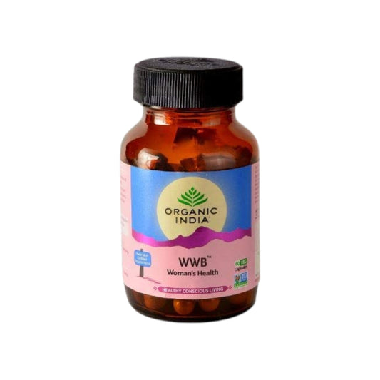 Image: Organic India Women's Well Being 60 Capsules - Natural Hormonal Balance and Support for Women's Health.