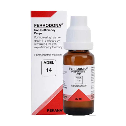 ADEL Germany Homeopathy - ADEL14 Ferrodona Iron Deficiency Drops 20 ml - my-ayurvedic