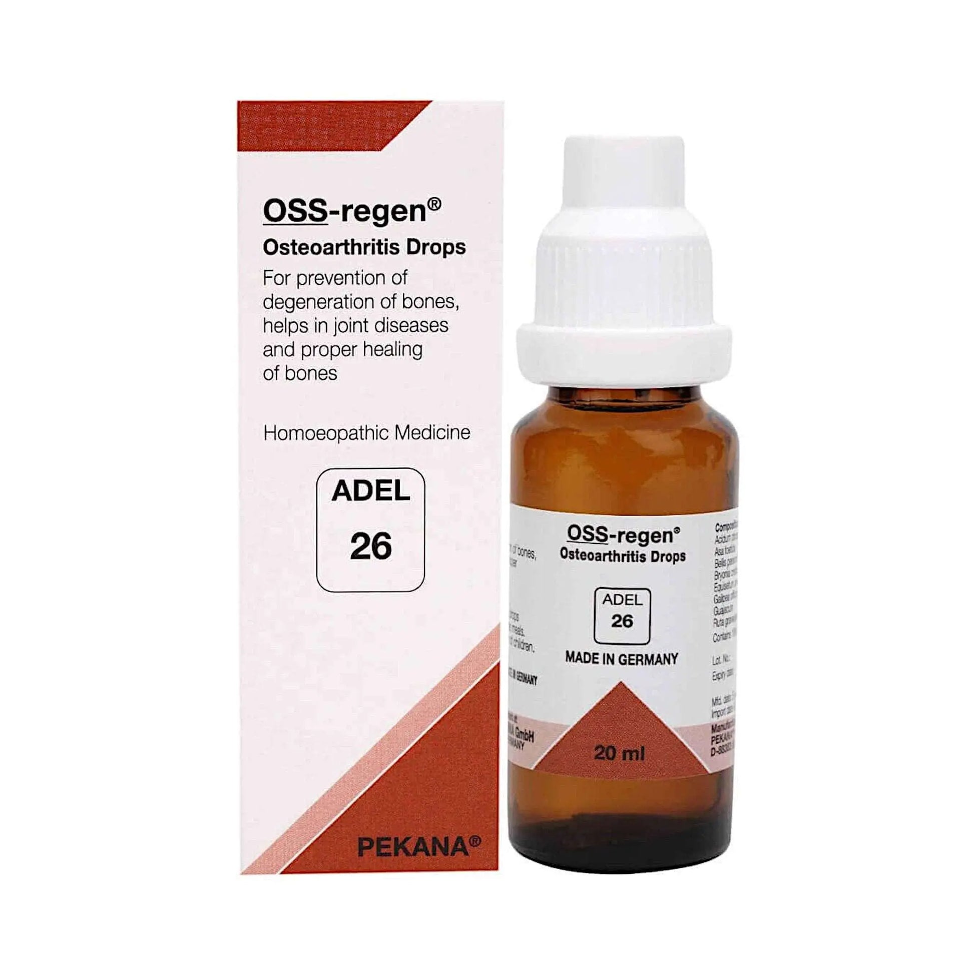 ADEL Germany Homeopathy - ADEL26 OSS-Regen Osteoarthritis Drops 20 ml - my-ayurvedic