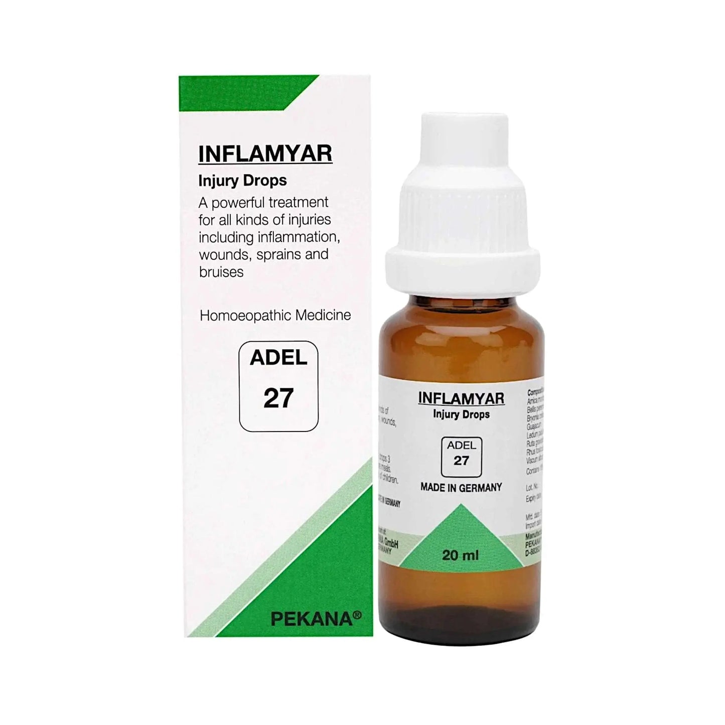 ADEL Germany Homeopathy - ADEL27 Inflamyar Injury Drops 20 ml - my-ayurvedic