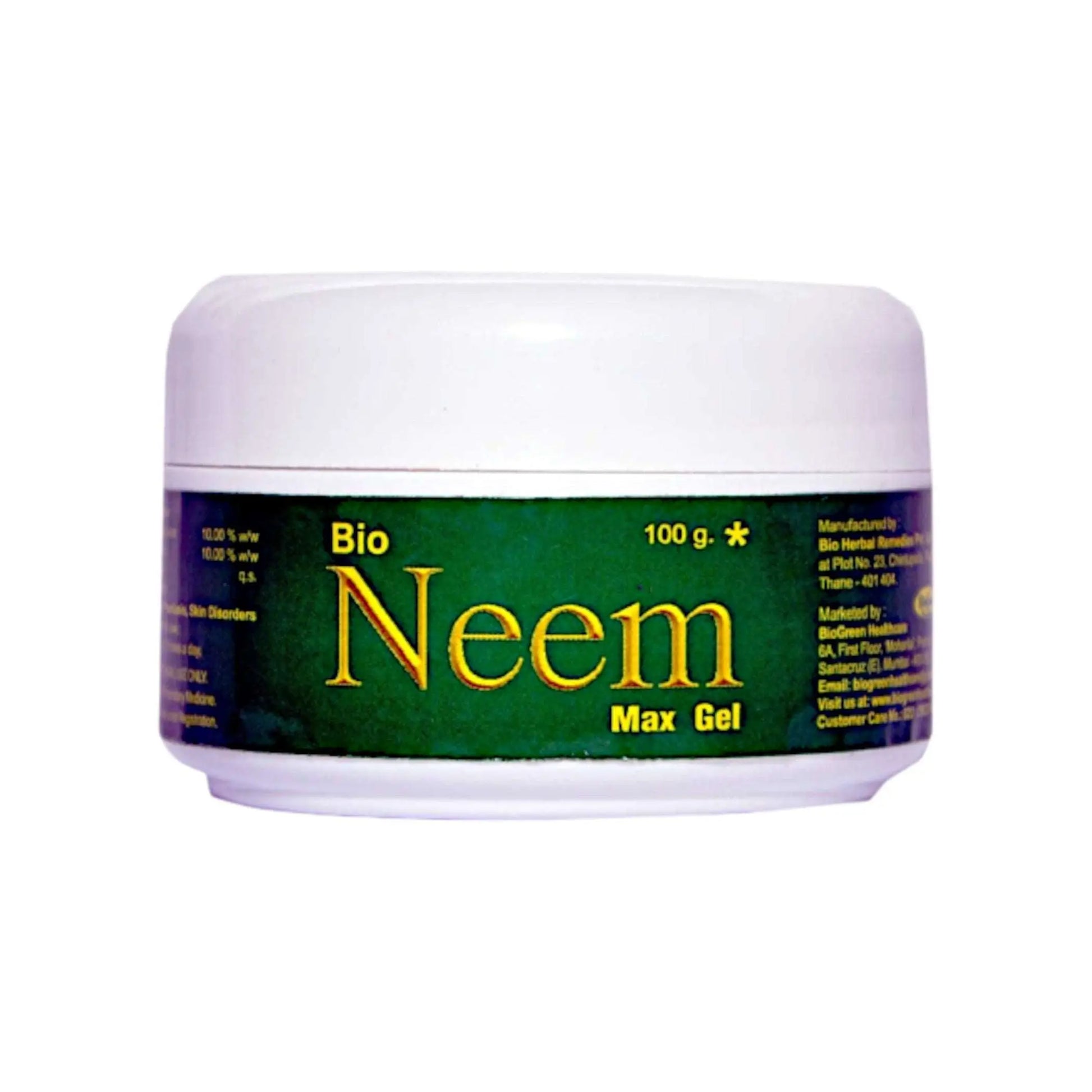 BioGreen Healthcare - Bio Neem Max Gel 50 g - my-ayurvedic