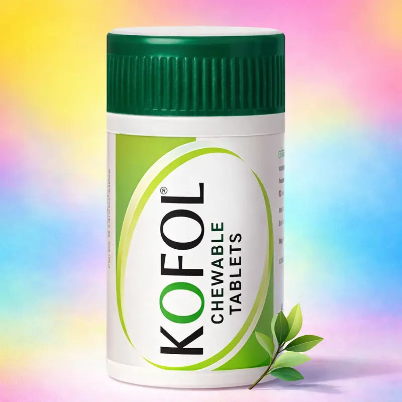 Charak Kofol Tablets for cough relief and respiratory comfort support