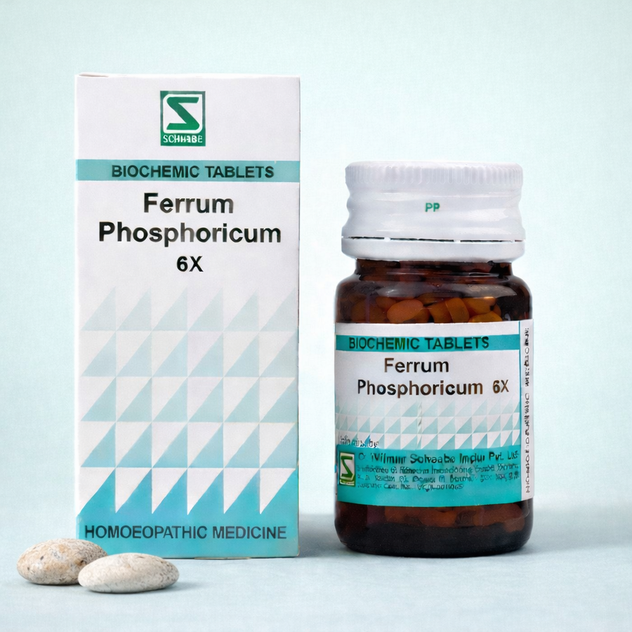 Dr. Schwabe Schuessler Salt Ferrum Phosphoricum 6X Tablets 20 g – cell salt for immunity and inflammation support