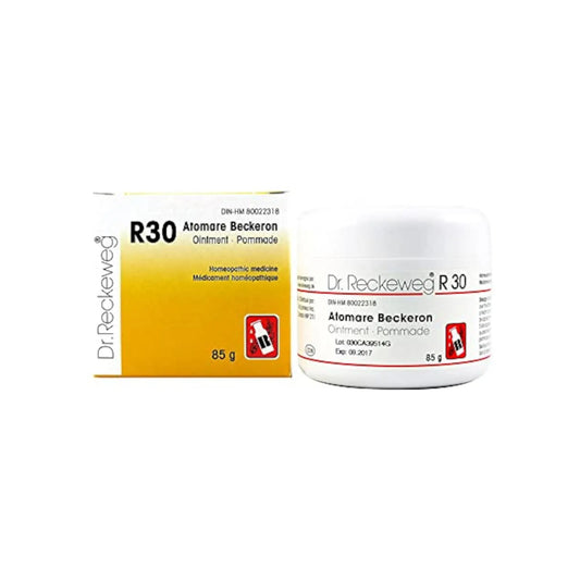Dr. Reckeweg Germany R30 Atomare Beckeron Universal Ointment 85 g – homeopathic ointment for pain, inflammation, and injury relief