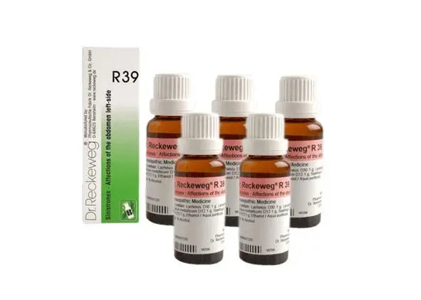 Dr. Reckeweg Germany R39 Sinistronex Drops 22 ml – homeopathic drops for left-sided abdominal pain and digestive discomfort
