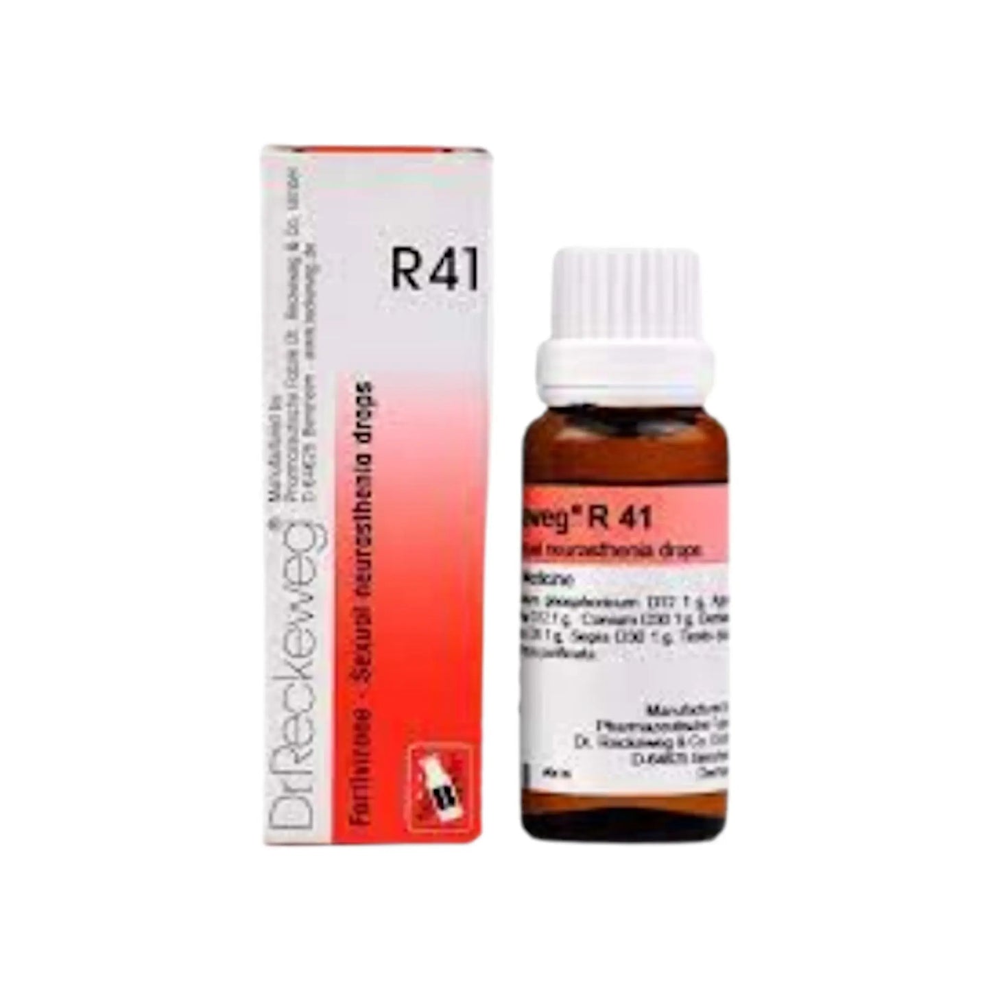 Dr. Reckeweg Germany R41 Sexual Weakness Drops 22 ml – homeopathic drops for male vitality and sexual wellness