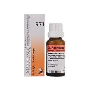 Dr. Reckeweg Germany R71 Ischialgin Sciatica Drops 22 ml – homeopathic drops for sciatica and nerve pain relief