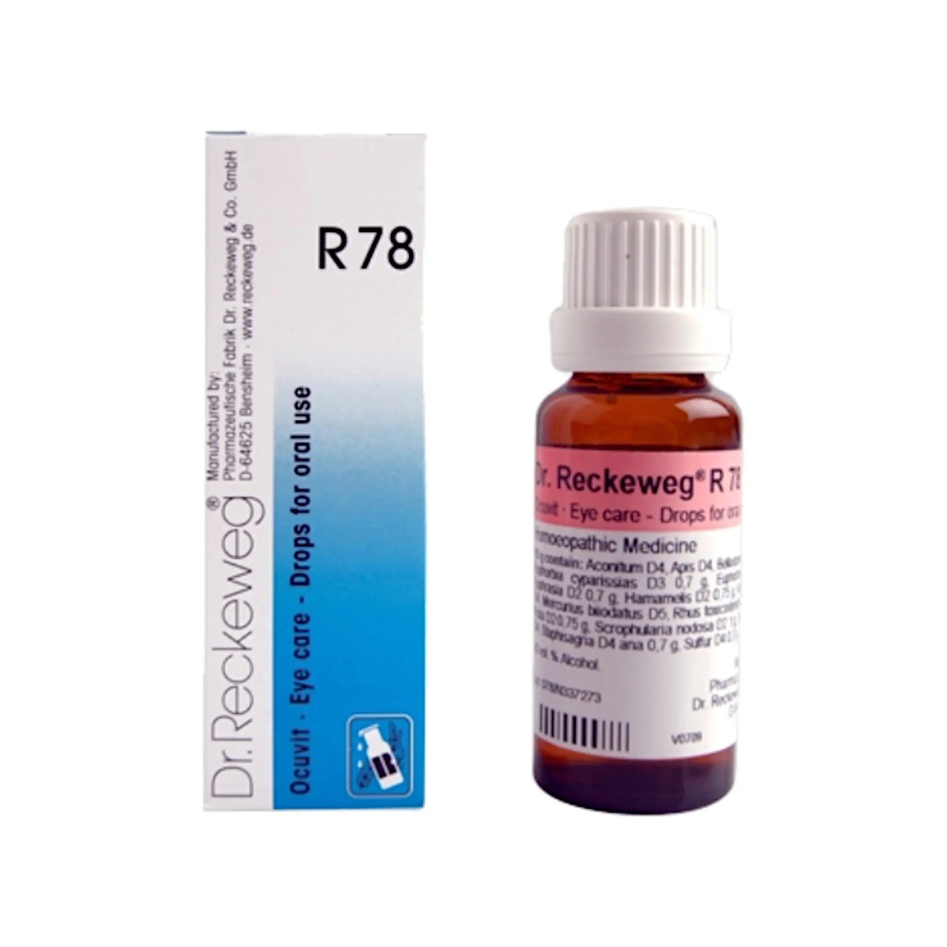 Dr. Reckeweg Germany R78 Ocuvit Eye-care Drops 22 ml – homeopathic drops for eye health and vision support