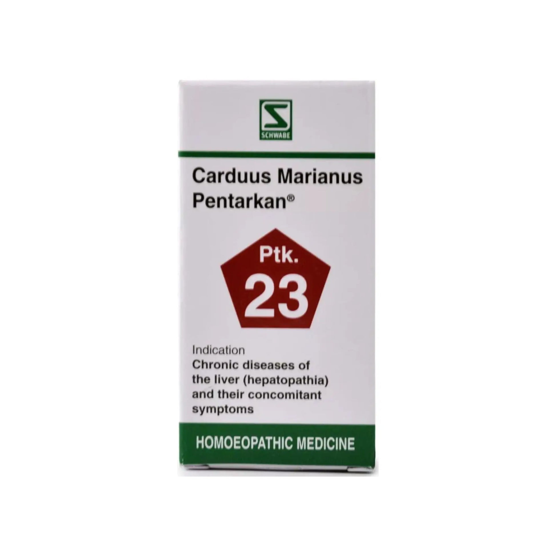 Dr. Schwabe Homeopathy - Carduus Marianus Pentarkan Tablets 20 g - my-ayurvedic