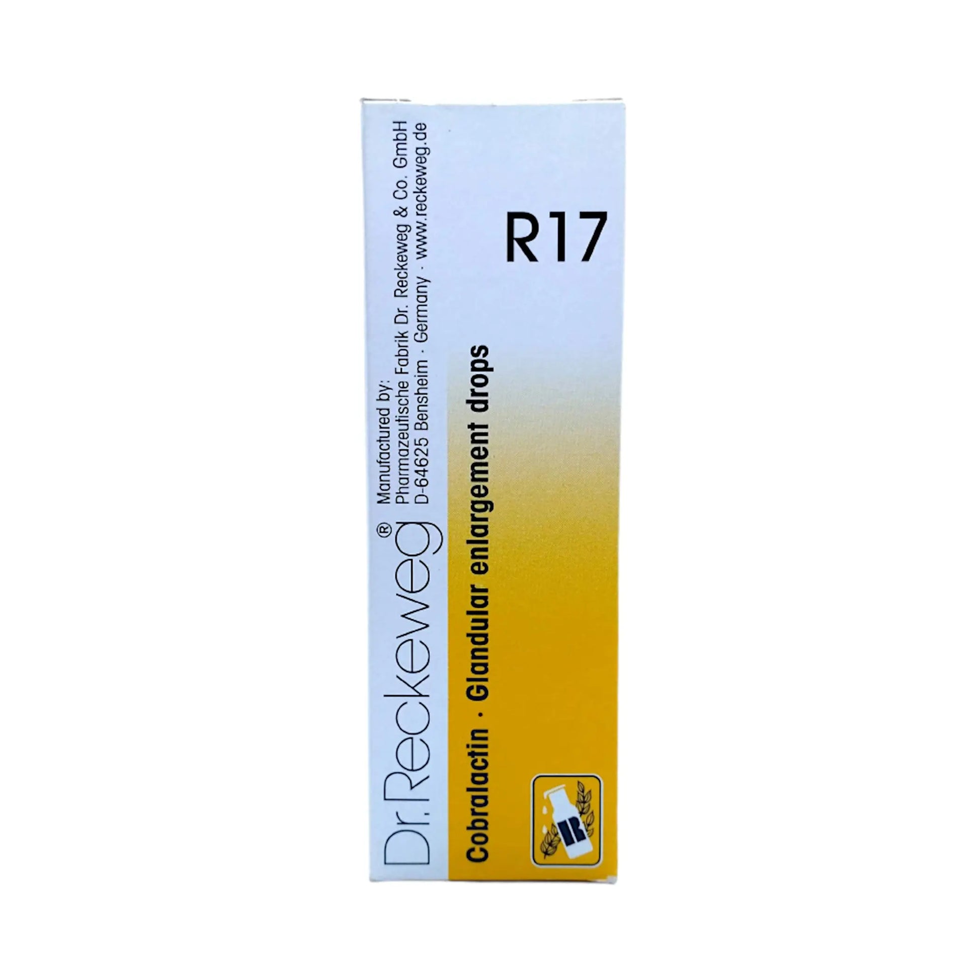 Dr. Reckeweg Germany R17 Tumor Drops 22 ml – homeopathic drops for glandular swellings and tissue support