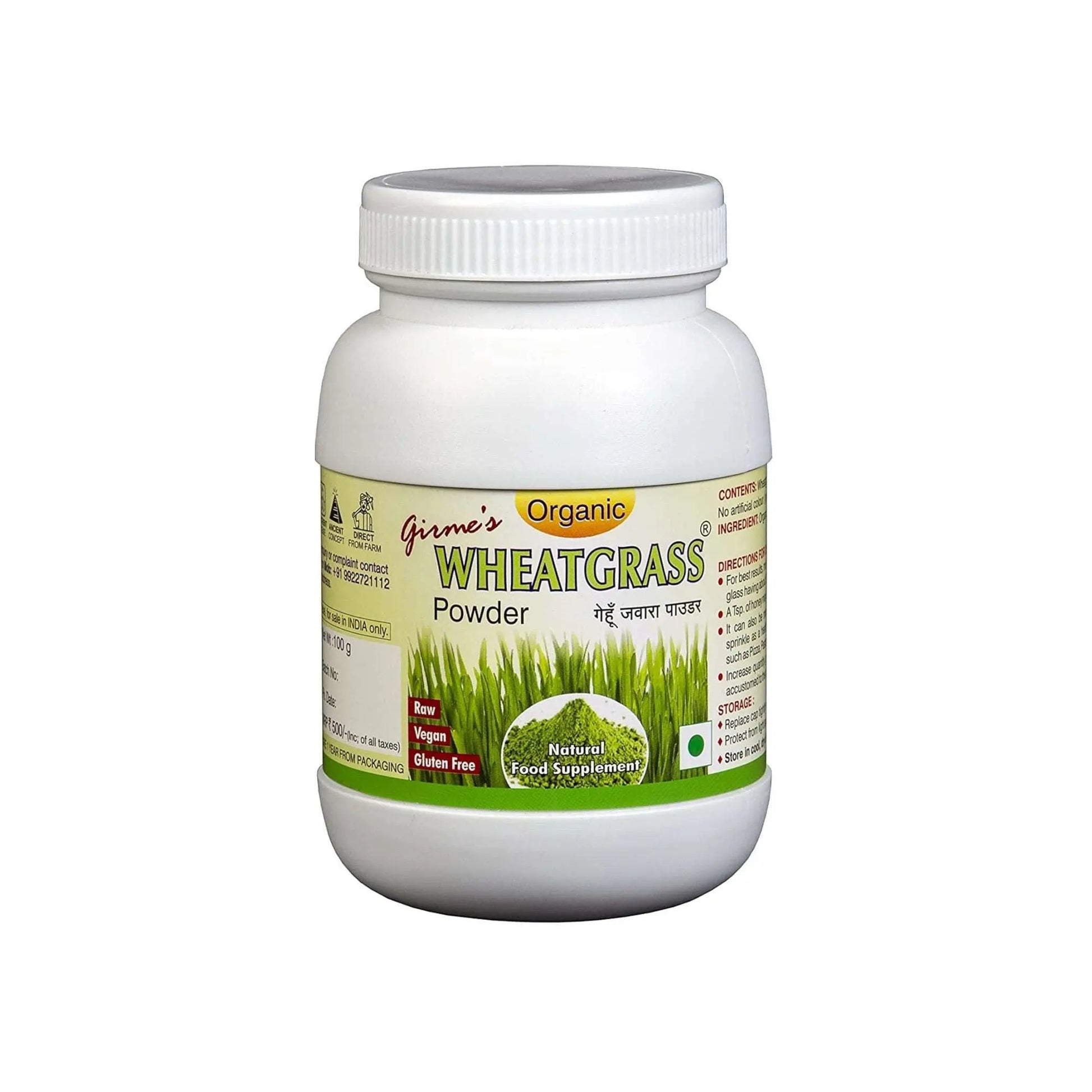 Girme's Wheatgrass Powder 100 g - my-ayurvedic