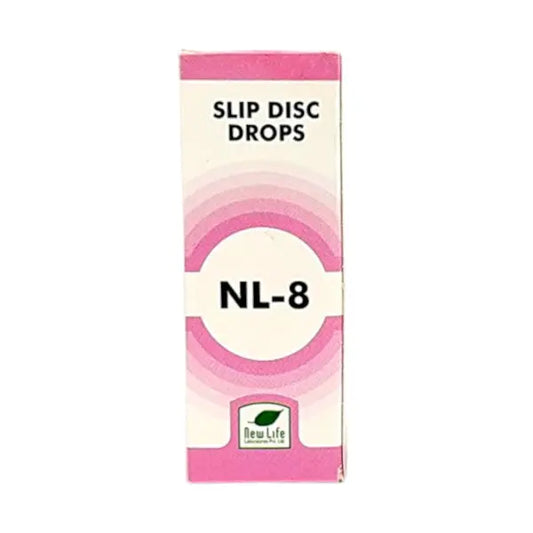 New Life NL8 Slip Disc Drops 30 ml support spinal health and help relieve back pain, stiffness, and disc-related discomfort naturally.