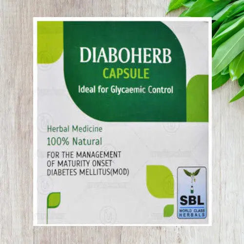 SBL Homeopathy - Diaboherb 100 Capsules - my-ayurvedic