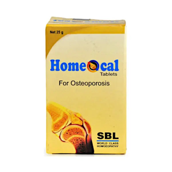 SBL Homeocal Tablets 25 g – homeopathic tablets supporting bone health and relief from calcium deficiency symptoms