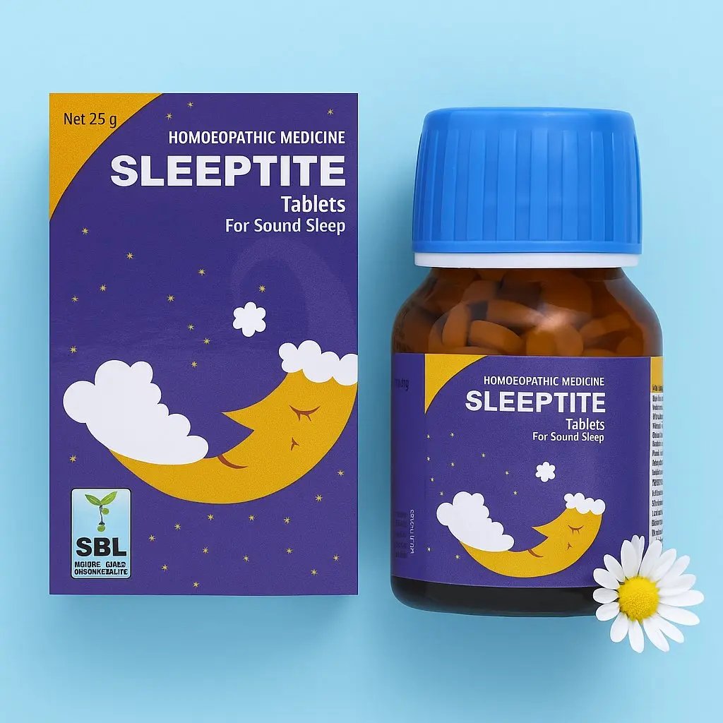 SBL Sleeptite Tablets – Homeopathic remedy for sound and restful sleep.Homeopathy