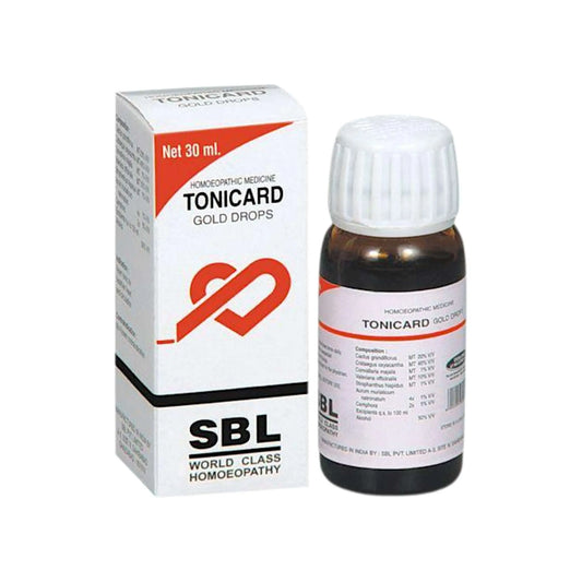 SBL Tonicard Gold Drops 30 ml – homeopathic drops for heart health and cardiac support