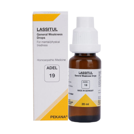 Image: ADEL19 Lassitul Drops 20 ml: Homeopathic Support for Chronic Fatigue Syndrome Symptoms.