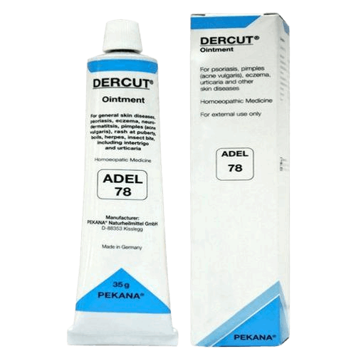 Image: ADEL78 Dercut Ointment 30 g: Homeopathic Relief for Skin Diseases.