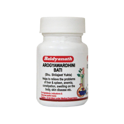 Image: Baidyanath Arogyavardhini Bati 40 Tablets: Balances pitta, aids digestion, supports organs. Improves appetite and reduces inflammation.