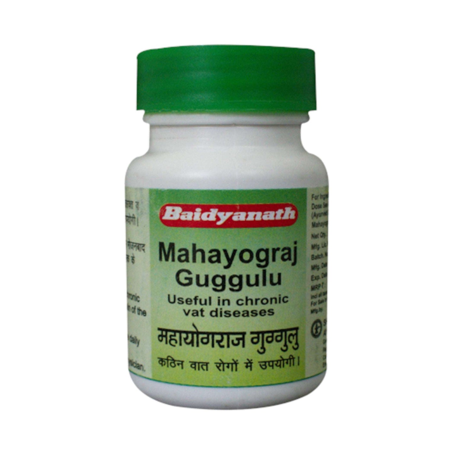 Baidyanath Mahayograj Guggul 40 Tablets - An Ayurvedic supplement for various health benefits.