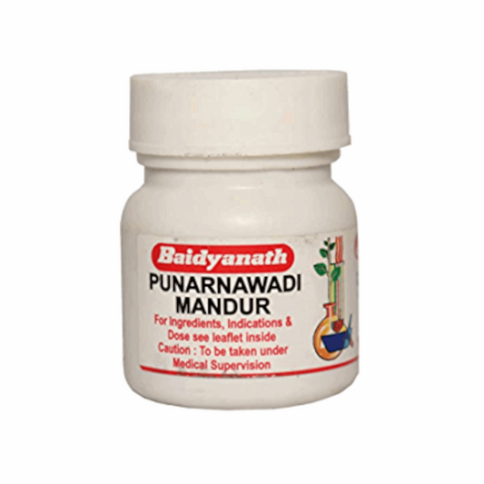 Image: Baidyanath Punarnawadi Mandur: 40 Tablets: Ayurvedic wellness support.