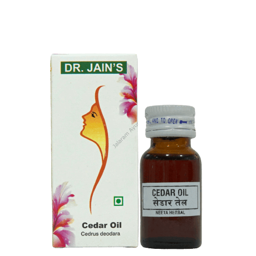 Image for Dr. Jain's Cedar Essential Oil - 15 ml. Versatile uses for skin, hair, respiratory health, urinary support, and enhanced sexual response.