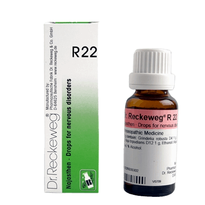 Image for DR. RECKEWEG R22 - Najasthen Drops for Nervous Disorder and Angina-Like Symptoms.
