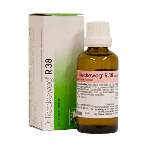 Image for DR. RECKEWEG R38 - Dextronex Abdomen Drops: For ovarian issues, right-sided inflammation, and more.