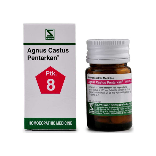 Image: Dr. Willmar Homeopathy - Agnus Castus Pentarkan 20 g Tablets - Homeopathic relief for venous circulation and hemorrhoids.