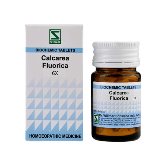 Image: Dr. Schwabe Homeopathy Calcarea Fluorica 6x Tablets 20 g - Tissue support for joints, vessels, teeth, and connective tissues.