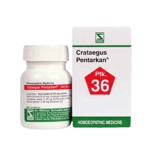 Dr. Schwabe Homeopathy - Crataegus Pentarkan Tablets 20 g: Support for heart issues, including palpitations and hypertension.