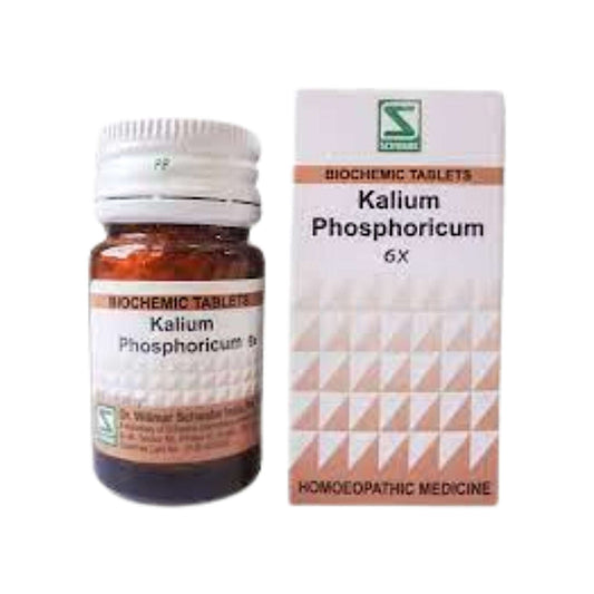 Image: Dr. Schwabe Homeopathy Kalium Phosphoricum 6x Tablets 20 g - A remedy for nervous system health and vitality.