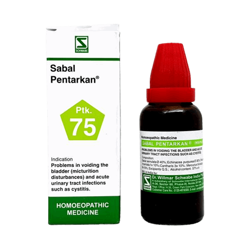 Image: Dr. Schwabe Homeopathy Sabal Pentarkan Drops 30 ml - Homeopathic remedy for prostate enlargement symptoms.