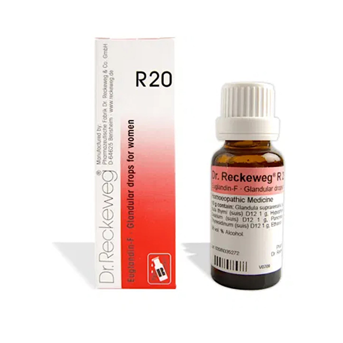 Dr. Reckeweg R20 - Euglandin F Glandular Drops for Women 22 ml
