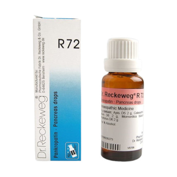 Image: DR. RECKEWEG R72 Pancreas Drops 22 ml - Natural support for optimal pancreatic health. 