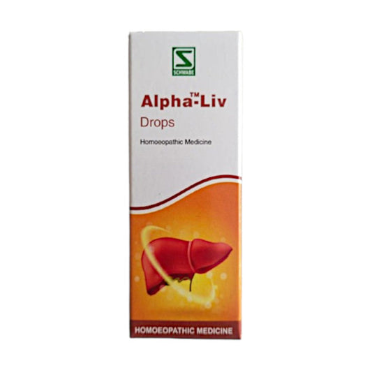 Image: Dr. Schwabe Homeopathy - Alpha Liv Drops 30 ml: Holistic liver care for improved digestion and overall function. 