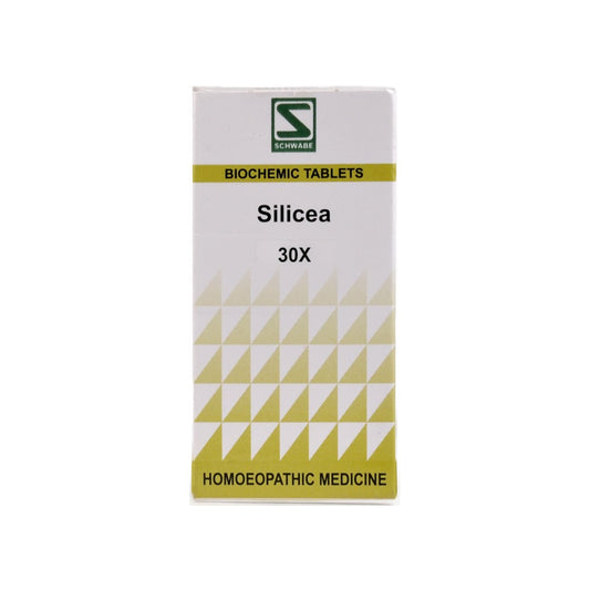 Image: Dr. Schwabe Homeopathy Silicea 6x Tablets 20 g - Homeopathic remedy for connective tissues, skin, hair, and nails.