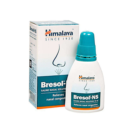 Image: Himalaya Herbals - Bresol-NS Spray 10 ml: A herbal saline nasal solution for nasal congestion and allergy relief.