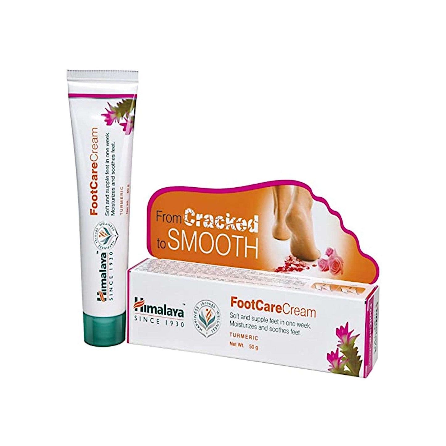 Image: Himalaya Herbals Foot Care Cream 50 g: Softens and soothes with Sal Tree, Fenugreek, Honey, and Turmeric.