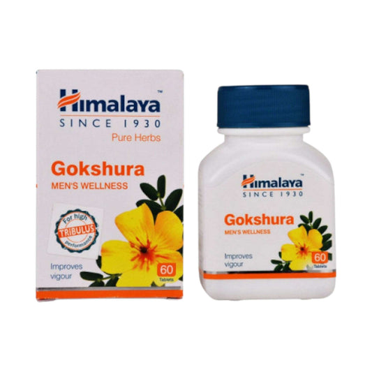 Image: Himalaya Herbals Gokshura 60 Tablets: Aphrodisiac, kidney and urinary support, treats ED, enhances stamina.